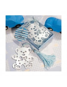 SIMPaTICO OSITO PUNTO DE LIBRO EN ESTUCHE AZUL