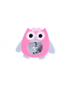 PORTAFOTOS BUHO OJOS ROSA