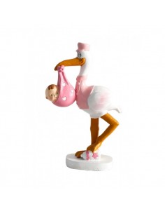 FIGURA PASTEL CIGUENA NIDO