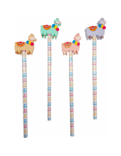 LOTE 24 LaPICES DE MADERA CON BORRADOR LLAMAS 2