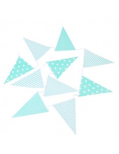 GUIRNALDA BANDERAS DECORATIVAS EVENTOS PAPEL VERDE