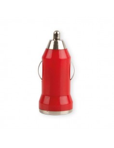 CARGADOR COCHE USB ROJO
