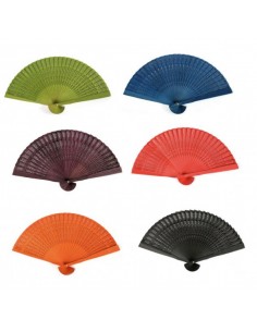 ABANICO DE MADERA CALADO SURTIDO