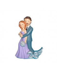 FIGURA PASTEL 25 ANIVERSARIO ABRAZO