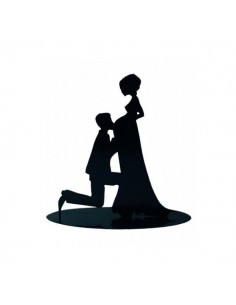 FIGURA PASTEL METaLICA EMBARAZADA