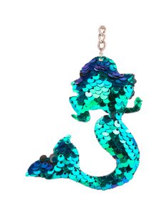 LLAVERO SILUETA SIRENA LENTEJUELAS 2