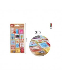 LOTE 19 PEGATINAS RELIEVE PARIS