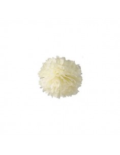 POMPON DE PAPEL DE SEDA 35 CM MARFIL