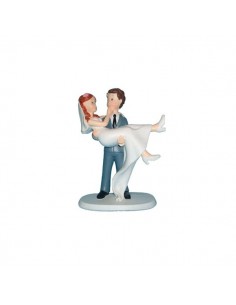 FIGURA PASTEL NOVIOS EN BRAZOS