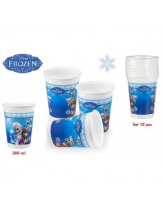 PACK 10 VASOS FROZEN 200 ML