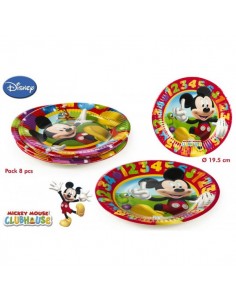 PACK 8 PLATOS MICKEY