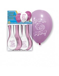 SET 10 GLOBOS ES UNA NINA