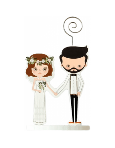 PINZA PORTAFOTOS MADERA WEDDING