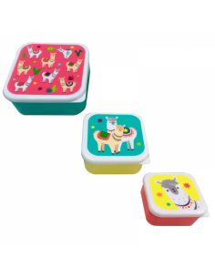 SET 3 TAPERS LUNCH LLAMA