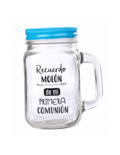 JARRA CRISTAL CON CANA RECUERDO MOLoN