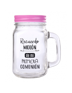 JARRA CRISTAL CON CANA RECUERDO MOLoN