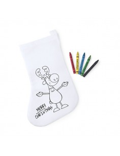 CALCETINES NAVIDAD PARA COLOREAR