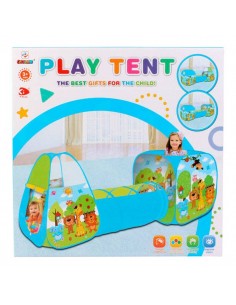 TUNEL ZOO ANIMALES PLEGABLE 3 EN 1 BEBe INFANTIL 2