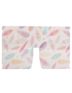 LOTE 10 ESTUCHES PORTAMASCARILLAS eTNICO PLUMAS