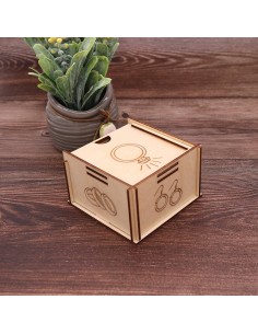 JOYERO DE MADERA NATURAL ANILLOS