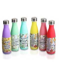 BOTELLA CRISTAL MATE LIVE LAUGH LOVE