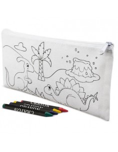 ESTUCHE CON 5 CERAS DINOS NON WOVEN 2