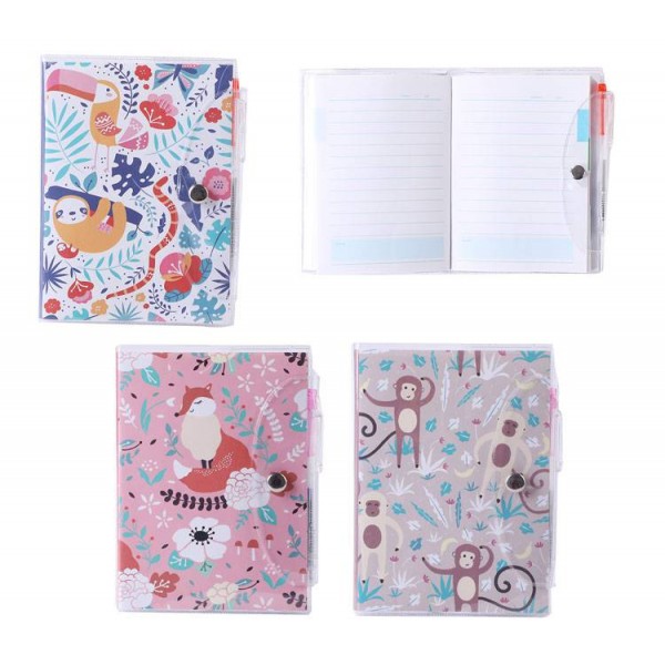 LIBRETA ZOO TROPICAL CON BOLiGRAFO