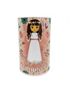 HUCHA METaLICA MI PRIMERA COMUNIoN NINA 2
