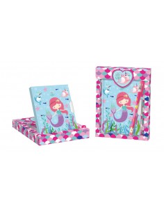 SET DE REGALO DIARIO BOLiGRAFO SIRENITA