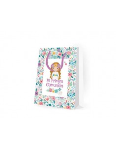 BOLSA DE PAPEL FLORES COMUNIoN NINA