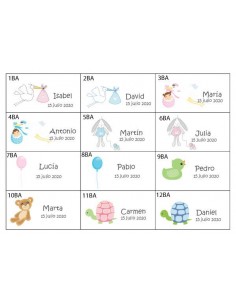 LOTE 25 TARJETAS PRECORTADAS PERSONALIZADAS 2