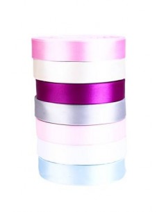 CINTA SATEN 2 CARAS 25 ML 46 METROS POR ROLLO 2