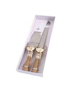 SET DE CUCHILLO Y PALA KRAFT BODA 2