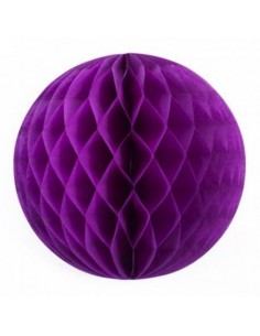 POMPONES NIDO 20CM PURPURA