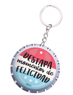 LLAVERO CHAPA ABRIDOR MOMENTOS DE FELICIDAD 2
