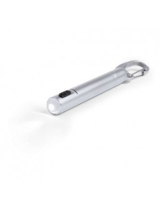 LLAVERO BOLiGRAFO LINTERNA PLATA