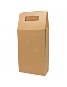 CAJA DE REGALO CARToN VENTANA 2 BOTELLAS 2