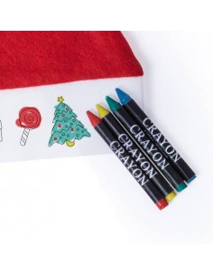 GORRO PAPA NOEL NINO PARA COLOREAR 2