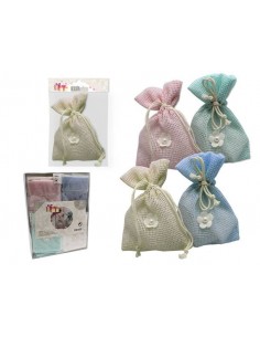 BOLSITA SACO COLORES FLOR Y PERLA 2