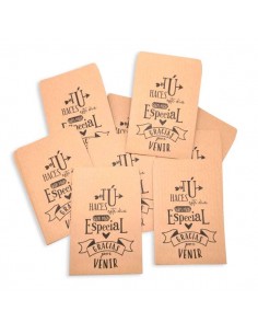 LOTE 20 BOLSAS KRAFT MOMENTOS ESPECIALES 15 X 10 CM 2