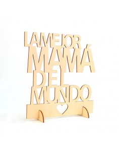 CARTEL MADERA LA MEJOR MAMa DEL MUNDO 2