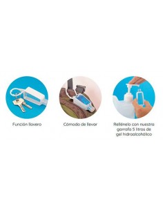 LLAVERO BOTELLA BLANCO 30 ML 2