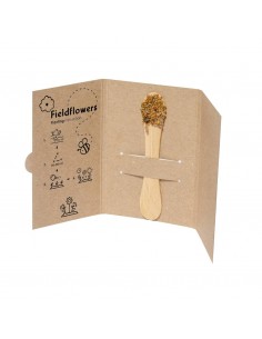 TARJETA DE CARToN RECICLADO CON SEMILLAS 2