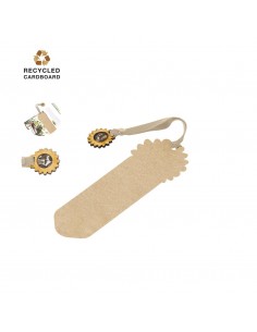 MARCAPaGINAS EN CARToN RECICLADO CON SEMILLAS