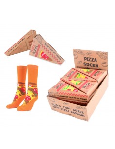 CALCETINES PIZZA EN CAJA DE REGALO