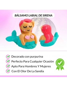 OFERTA LOTE DE 500 BaLSAMOS LABIAL SIRENA PURPURINA