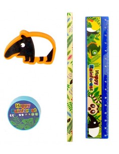 OFERTA LOTE DE 500 SET 4 PCS PAPELERiA ANIMALES DE REGALO 2