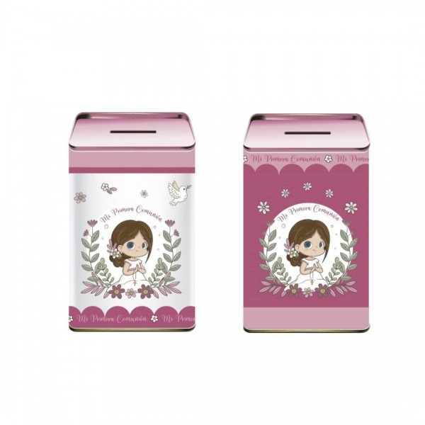HUCHA PRIMERA COMUNION NINA ROSA