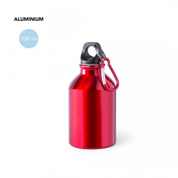 BIDoN ALUMINIO 330 ML CON TAPoN Y MOSQUEToN ROJO