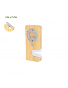 ABRIDOR BOTELLAS AFILADOR MADERA BAMBOO